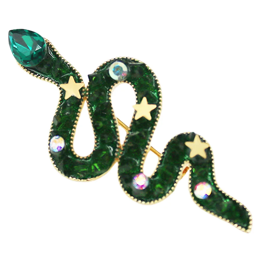 Snake Brooch Metal Clothes Vintage Decor Corsage Hat Decorative Pins Flowers Cute Lapel