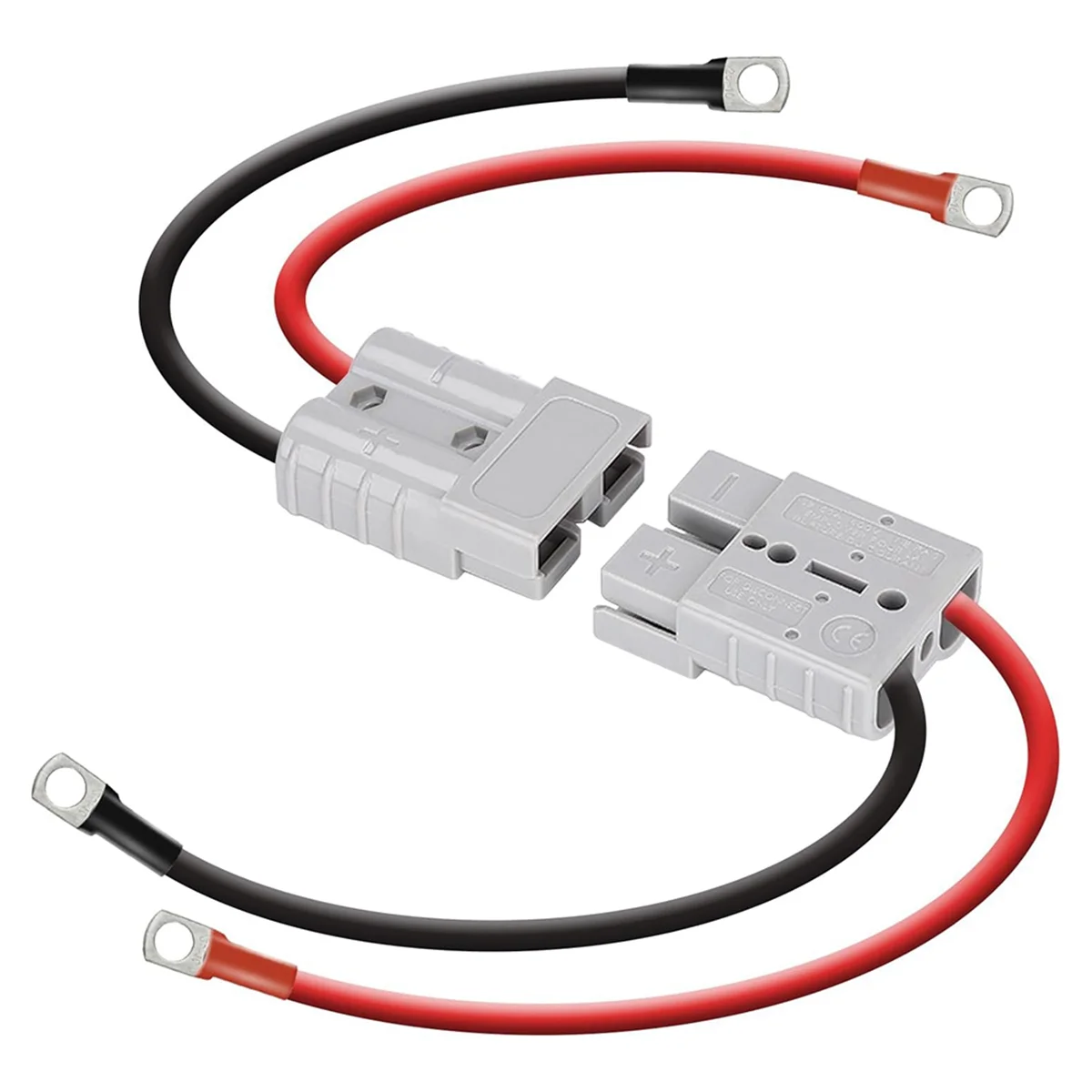 -NEW Anderson Connector 50A Kit Anderson Plug 8 Guage 30cm Battery Cables Waterproof Quick Connectors for Lifepo4