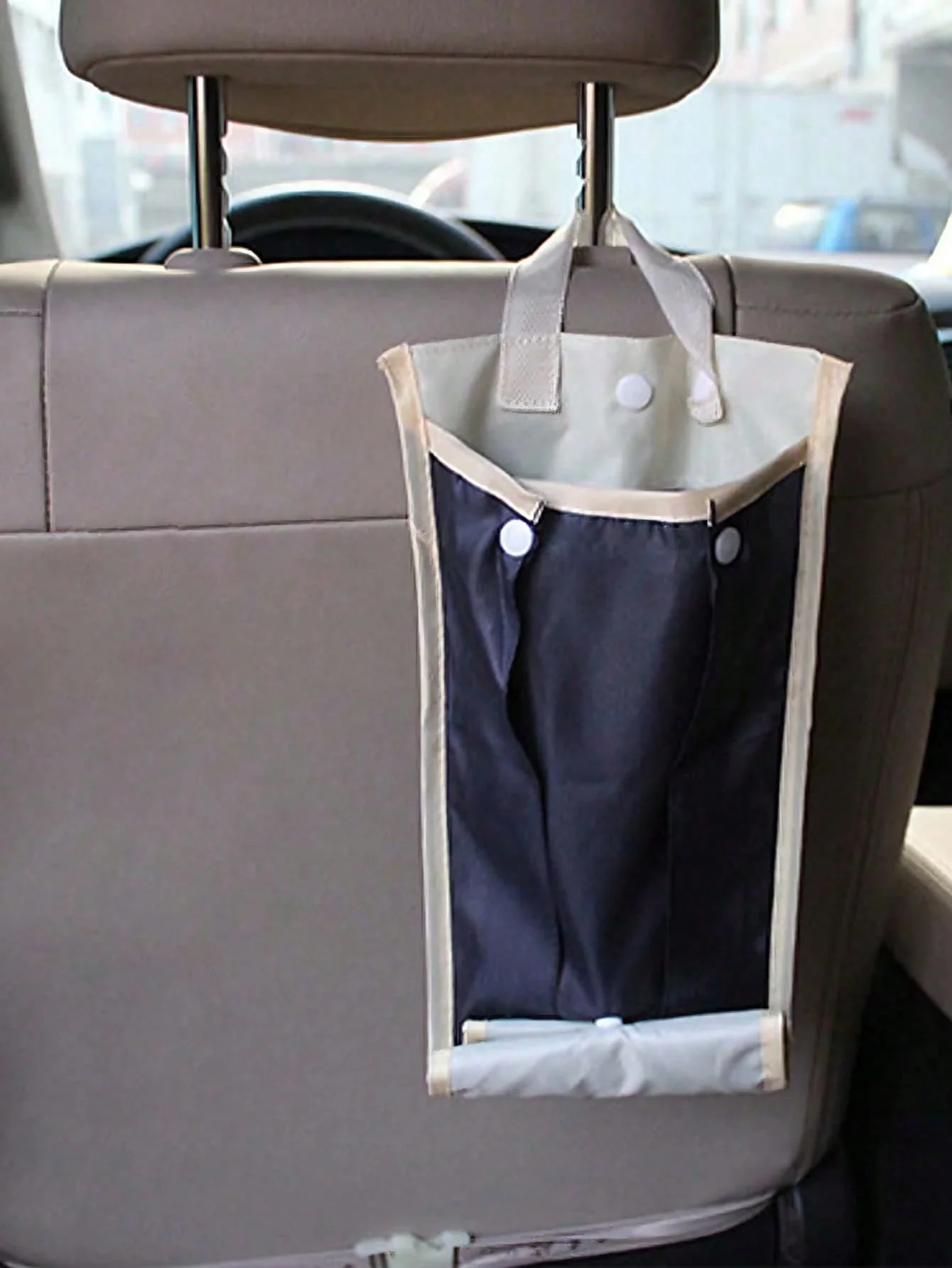 범용 자동차 시트 뒤 우산 홀더, 방수 나일론 수납 가방, 걸이형 디자인, 우산 3개 수납 가능, 접이식, 설치 용이