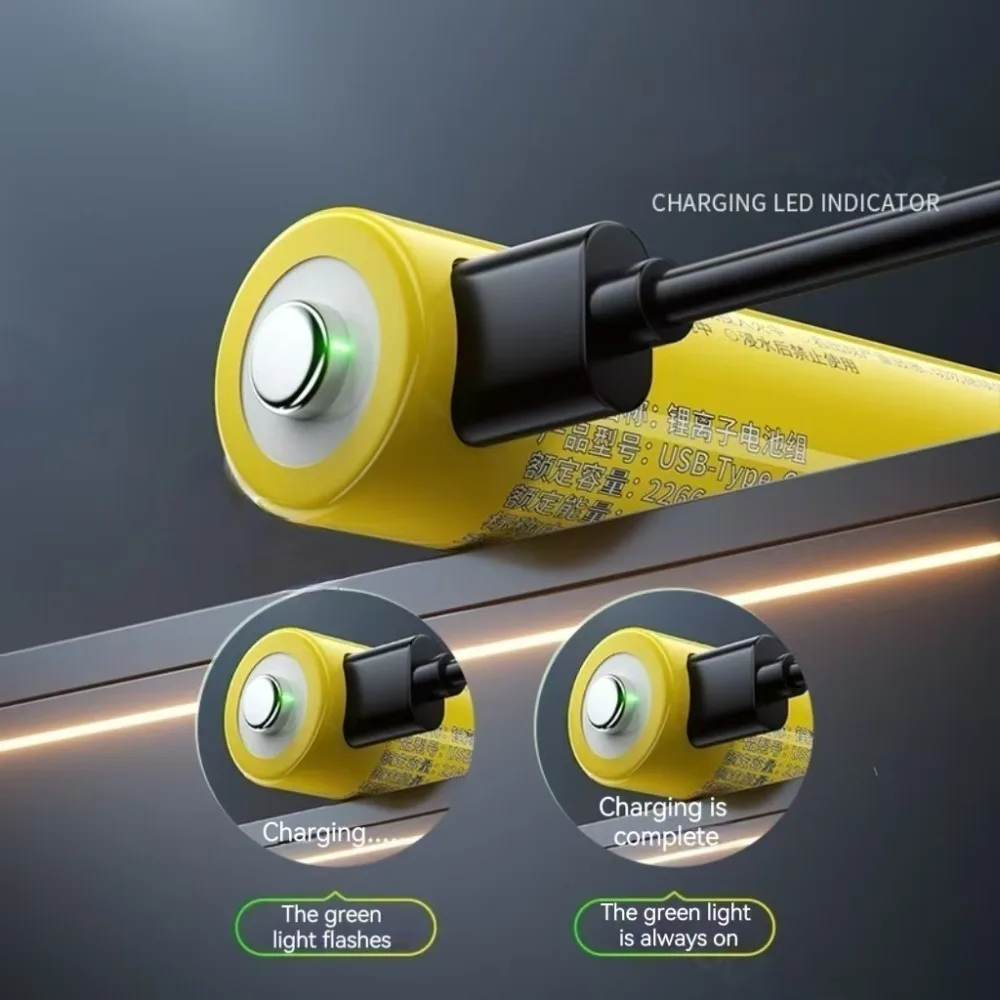 12 pz/lotto 1.5 V AA batteria ricaricabile 3400 mWh USB batteria agli ioni di litio è adatta per sveglia serratura della porta batteria giocattolo