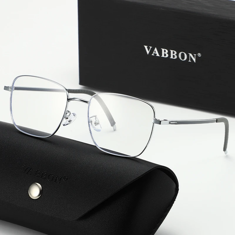 نظارات Vabbon العصرية الجديدة للرجال لحجب الضوء الأزرق، نظارات عادية بسيطة للأعمال للسفر وصيد الأسماك والقيادة، هدية مميزة 9048