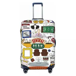 Friends Tv Show Print Luggage Protective Dust Covers Elastic Waterproof 18-32inch Suitcase Cover Travel Accessories