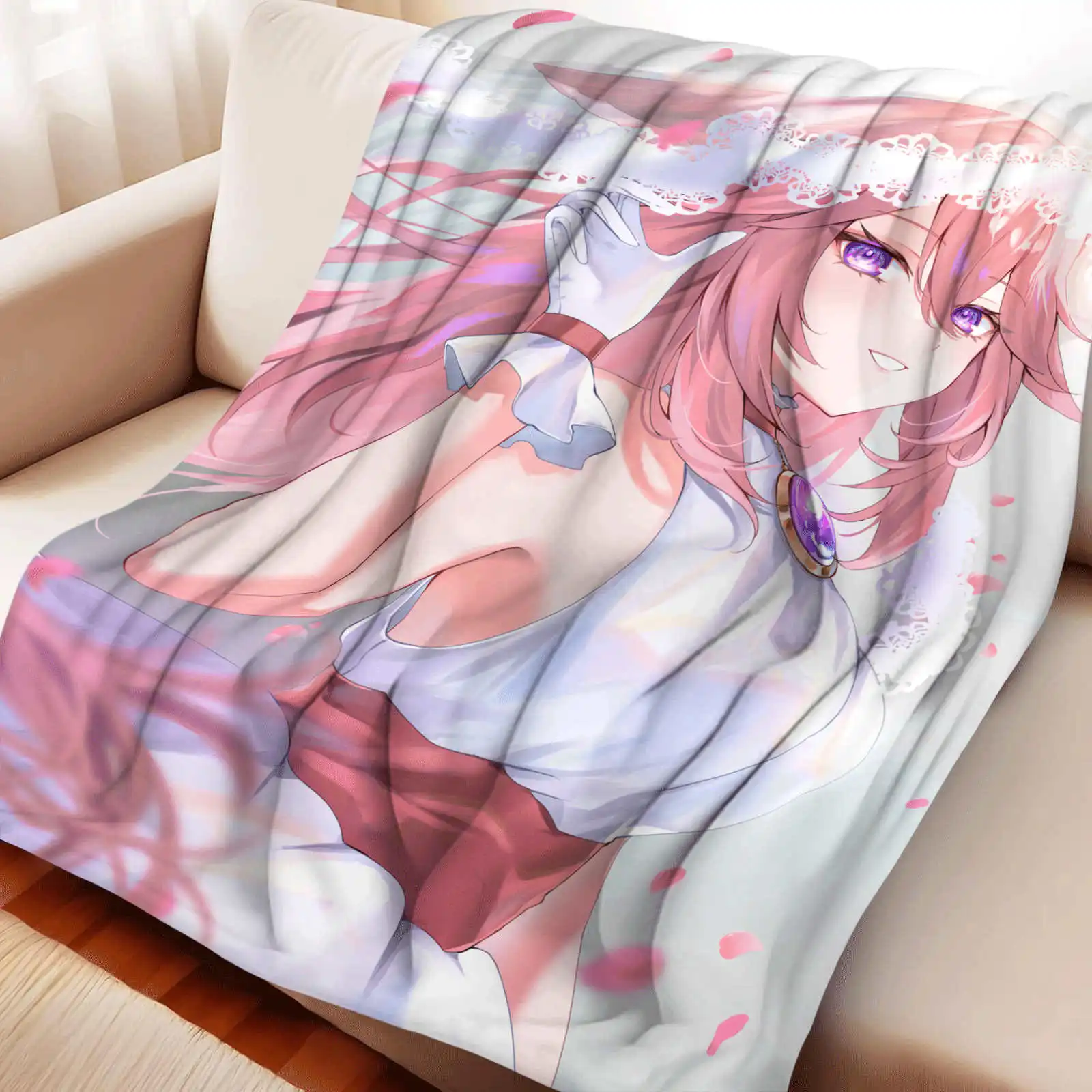 

Genshin Impact Yae Miko Blanket Super Soft Warm Throw Blankets for Couch