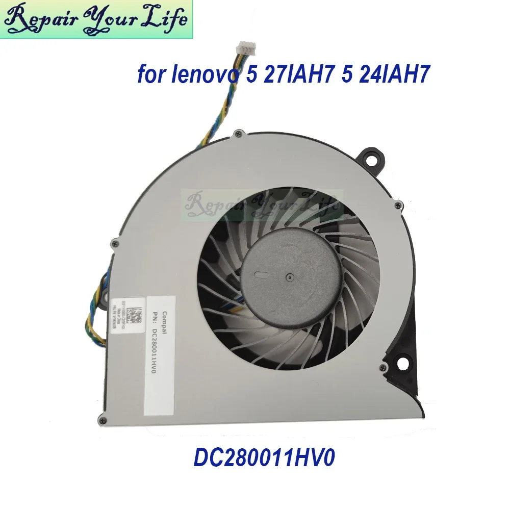 

Computer CPU Cooling Fan For Lenovo IdeaCentre AIO 5 27IAH7 5 24IAH7 All-in-one Desktop 5F10U94109 BASC1125R2U P010 DC280011HV0