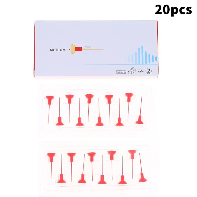 Dental Sonic Irrigator Tips 20Pcs Plaque Remover Endo Activator Ultrasonic Tooth Washing Tips for Oral Hygiene