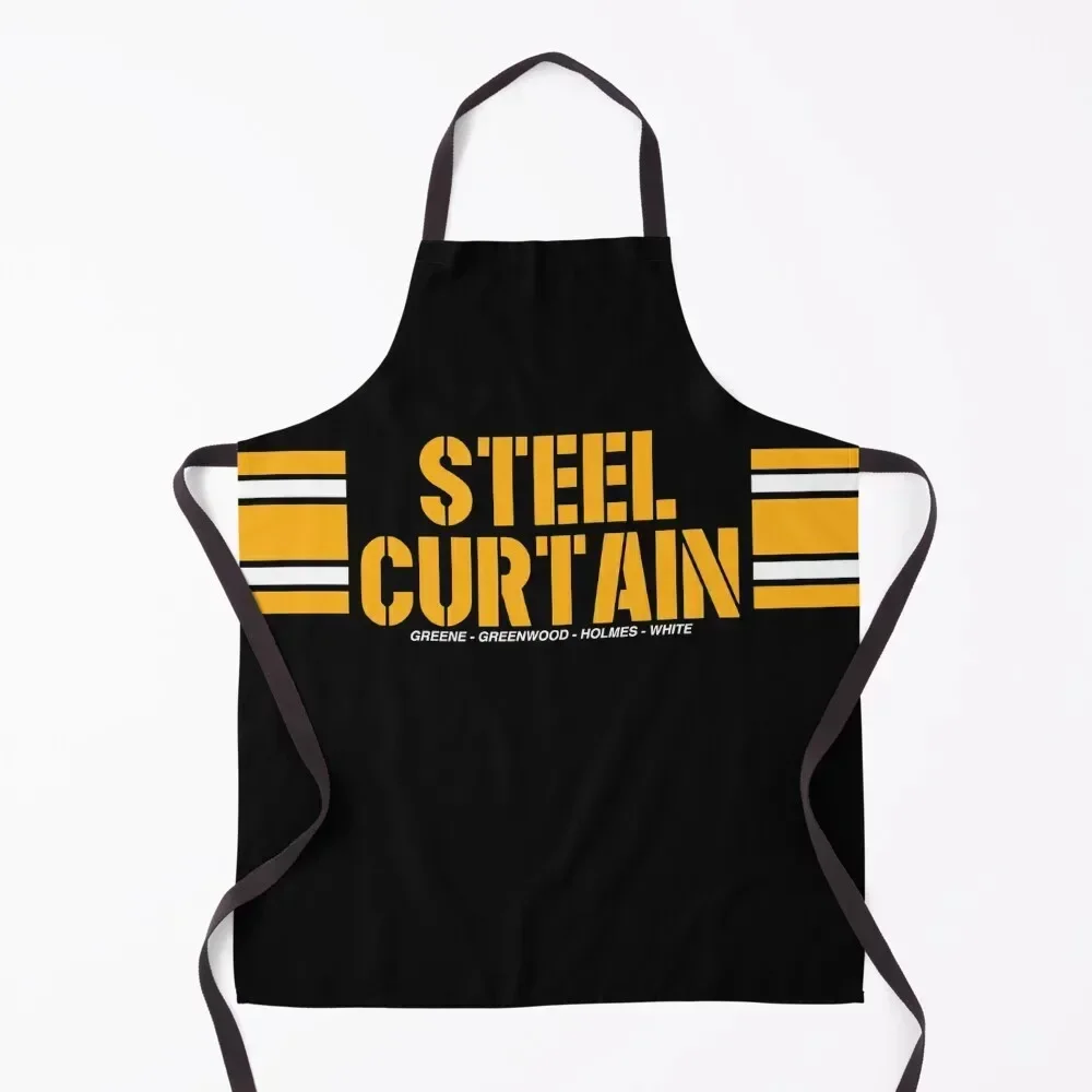 

STEEL CURTAIN Apron Cute Kitchen Women's Dress Women's Home Clothes Kitchens Woman Apron