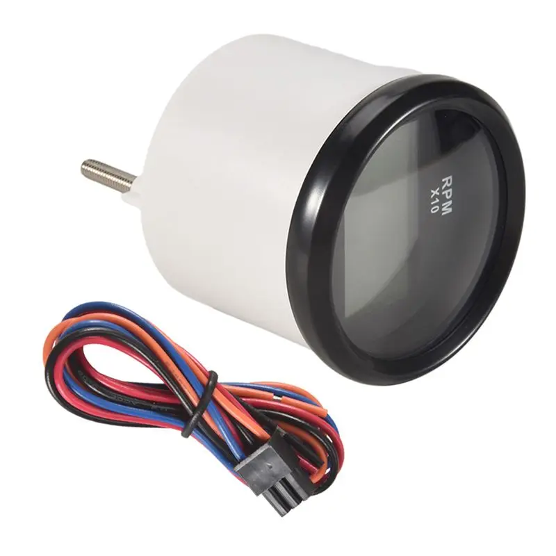 

ABHY-Boat светодиодный цифровой тахометр счетчик часов двигателя морской подвесной измеритель оборотов на колесах