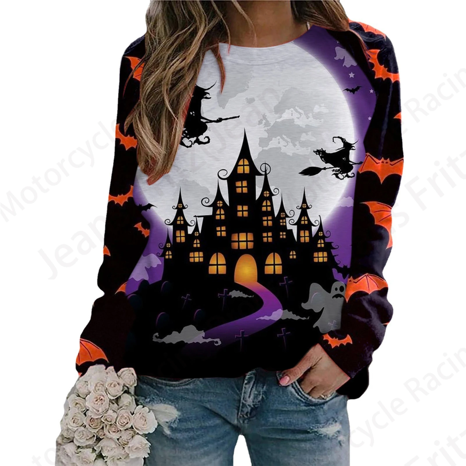 3d Halloween Hoodie Women Fashion Skull Hoodies Women Sweats Party Hooded Clothes Female Coats Girl Tops Crewneck Sudaderas