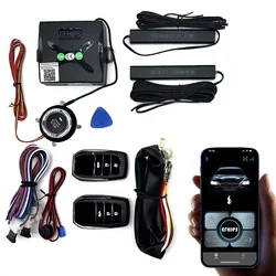 Car Alarm AutoStart Keyless Entry System Remote Start Kit For Car Push One Button Start Stop System Car Accessories