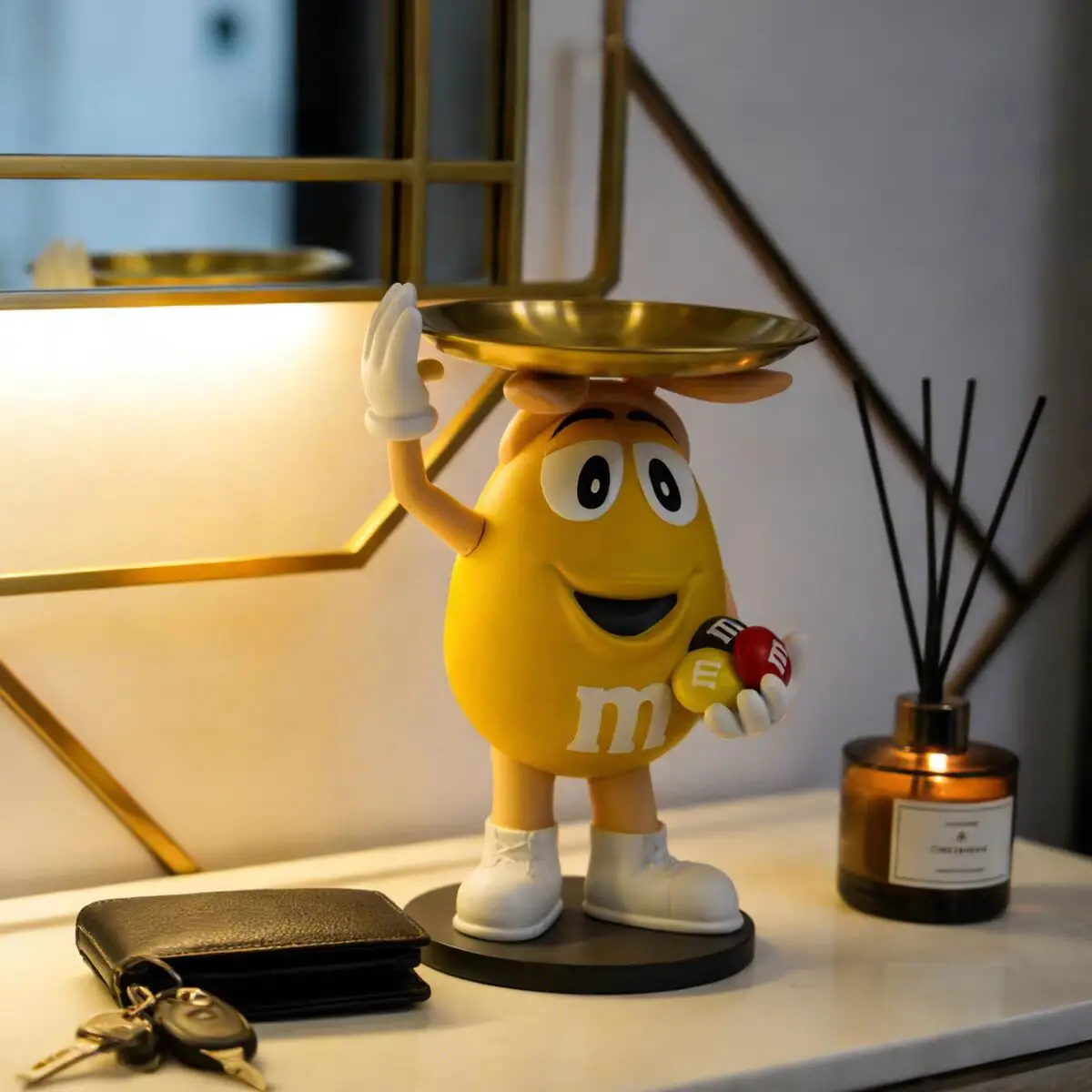 

Side Table Ornament Corner Table Art Light Luxury Living Room Large TV Cabinet Sofa Side Bed Shelf Landing Soft Decoration Piece