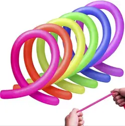 Brinquedo de descompressão para crianças e adultos, brinquedos Fidget, ventilação do autismo, Noodle Stretch String, corda TPR, Anti Stress, presente divertido, novo