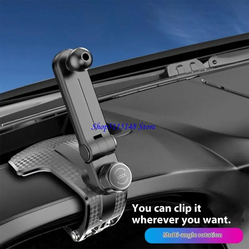 F3MA 17mm 회전 볼 조인트 장착베이스 어댑터 자동차 전화 홀더 및 조절 가능한 회전이있는 내비게이션 마운트