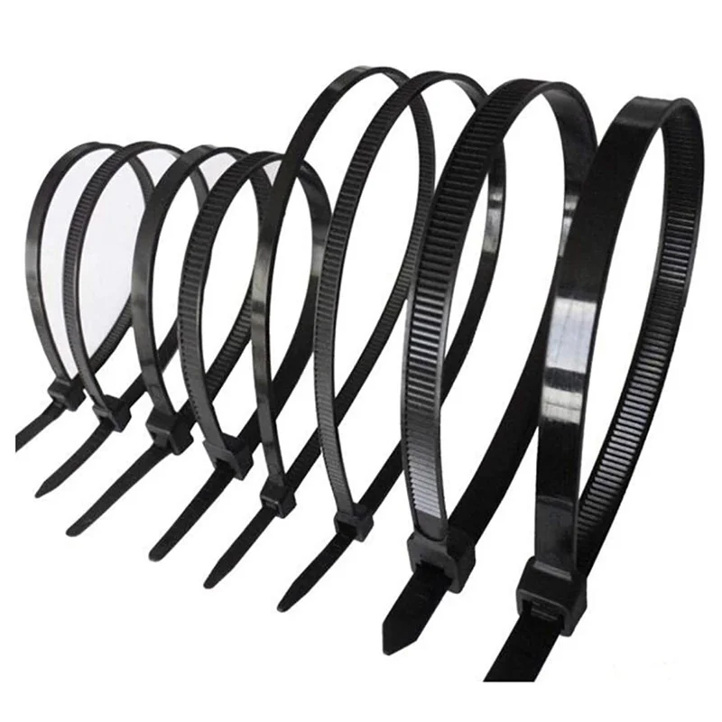 

AB33-1000PCS Cable Ties Black Heavy Duty Zip Ties 2.5 X 100Mm, 2.5 X 150Mm, 2.5 X 160Mm, 2.5 X 200Mm, 2.5 X 300 Mm