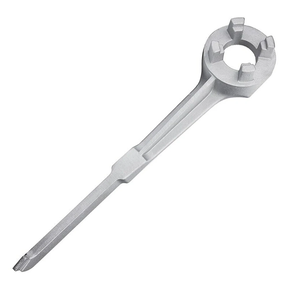 Aluminum Drum Bung Wrench for 10 15 20 30 55 Gal Containers Fits Most Standard 2 Inch and 3/4 Inch Threaded Drum Bungs