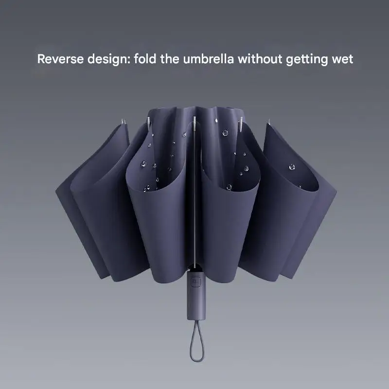 Высококачественный полностью автоматический двойной реверсивный складной солнечный дождливый ветрозащитный усиленный автомобильный портативный зонт