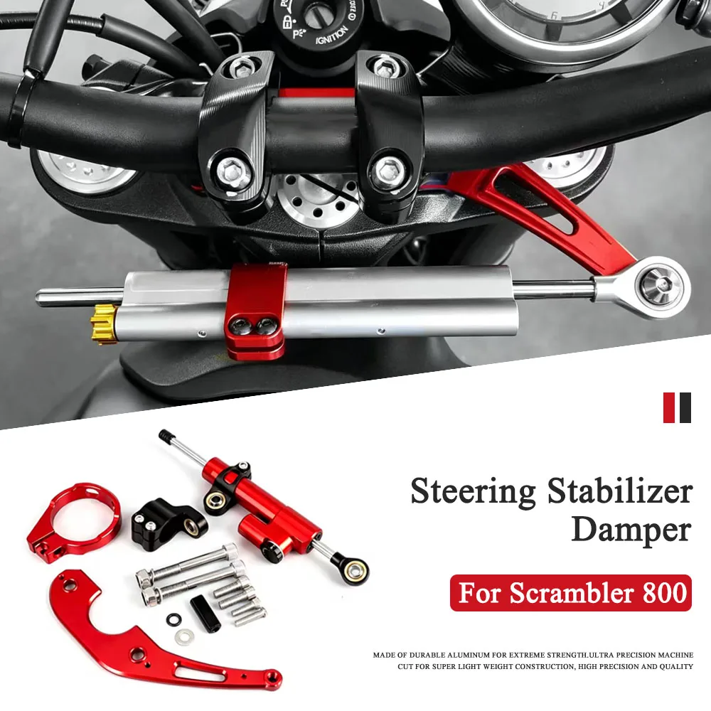 

New Motorcycle Accessories Linear Steering Damper Mount Bracket For Ducati SCRAMBLER Scrambler 800 Stabilizer Support Holder