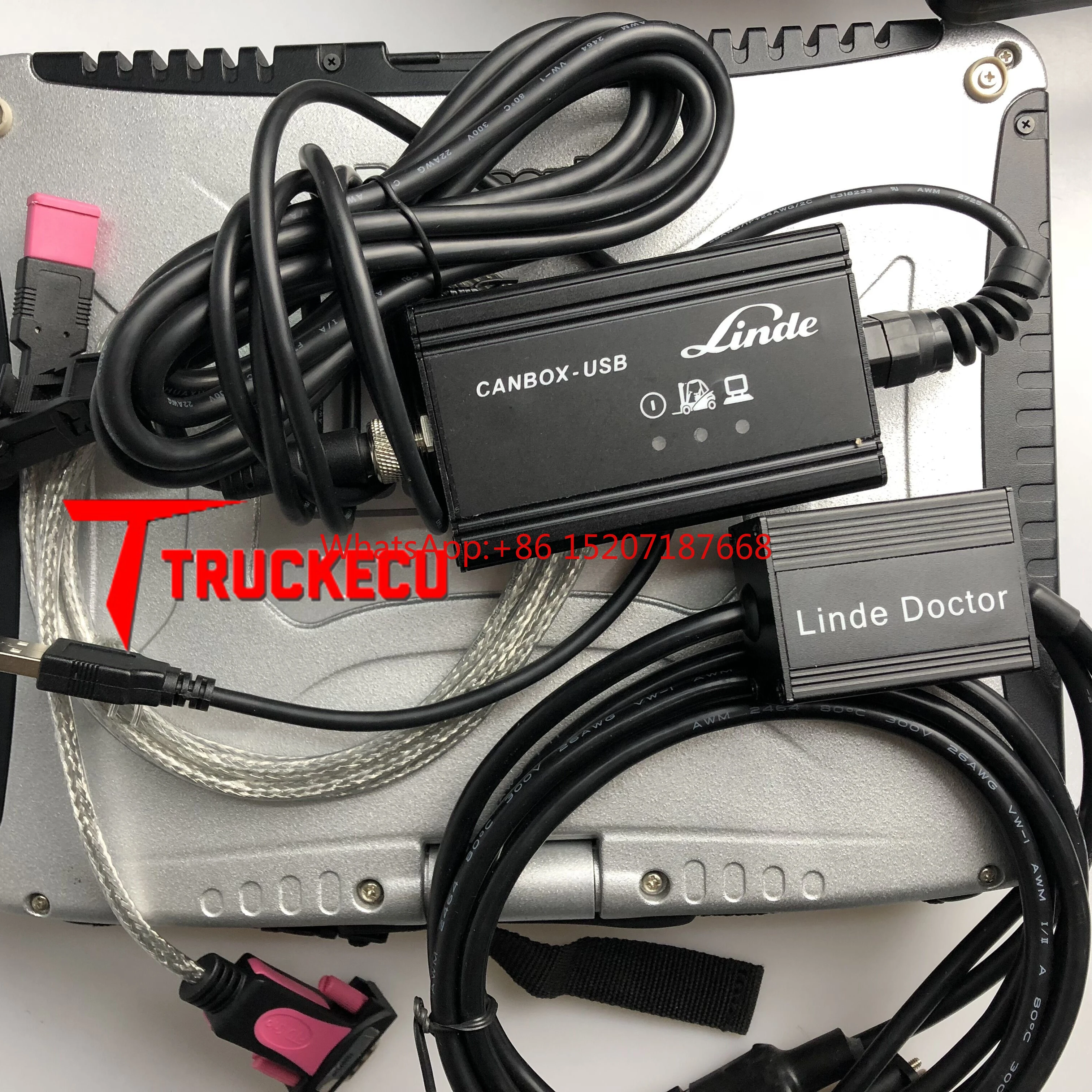 thoughbook CF54/CF52/CF53/CF19 diesel truck diagnostic laptop for Linde canbox doctor forklift truck pathfinder scanner tool