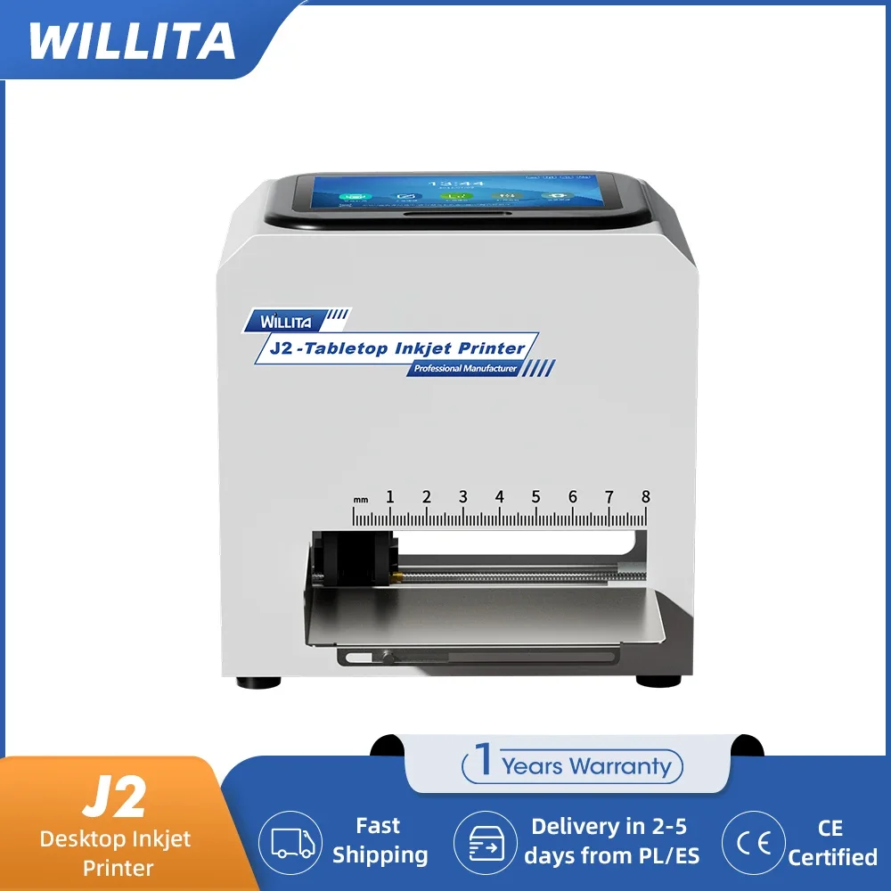 

Промышленный настольный смарт-принтер этикеток WILLITA J2, 12,7 мм, полностью из нержавеющей стали, автоматический, 25 языков, для статической маркировки, стандарт ЕС