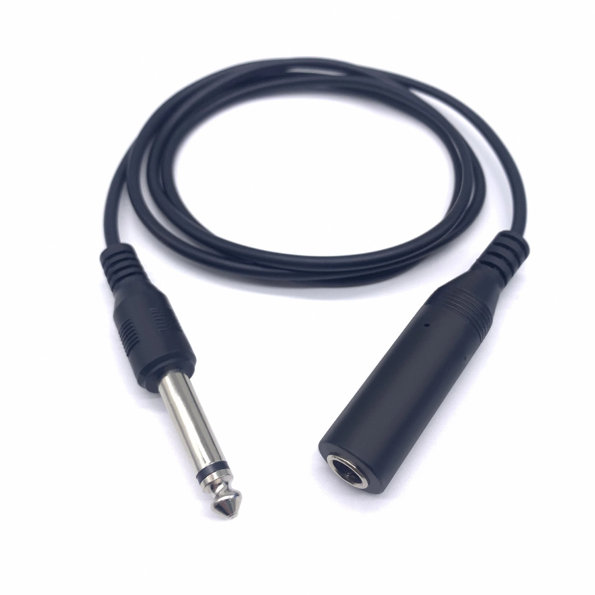 Cable de extensión de Audio para guitarra, caja de sonido de MICRÓFONO macho y hembra TRS de 6,5mm, Conector Mono de 6,35mm