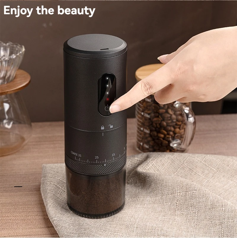 ポータブル電動usbコーヒーメーカー、屋外用ポータブルコーヒーグラインダー、家庭用オフィスミニコーヒーグラインダー、電動コーヒーグラインダー