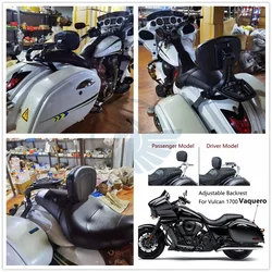 Adjustable Driver Rider Passenger Backrest Sissy Bar for Kawasaki Vulcan 900 1700 2000 VN900 VN1700 Vaquero Classic