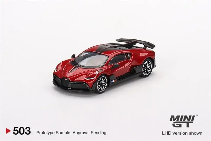 

Модель автомобиля MINI GT 1:64 Bugatti Divo Red Metallic LHD