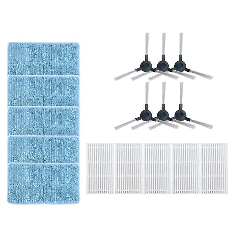 16pcs Accessories Parts For Midea Side Brush Mop Cloth Hepa Filter A