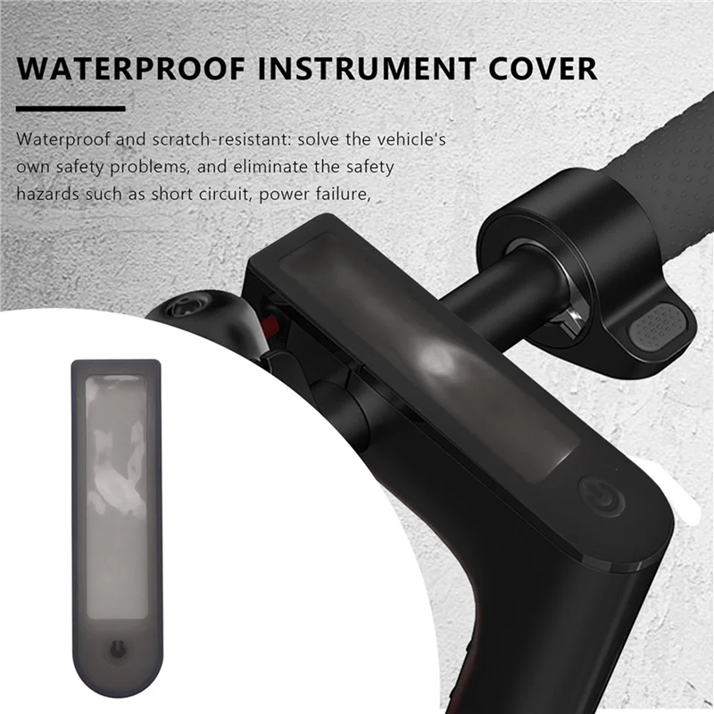 4X لوحة عالمية مقاومة للماء لوحة القيادة لوحة دوائر كهربائية غطاء سيليكون لهاتف Xiaomi Mijia M365/M365 Pro (أسود)