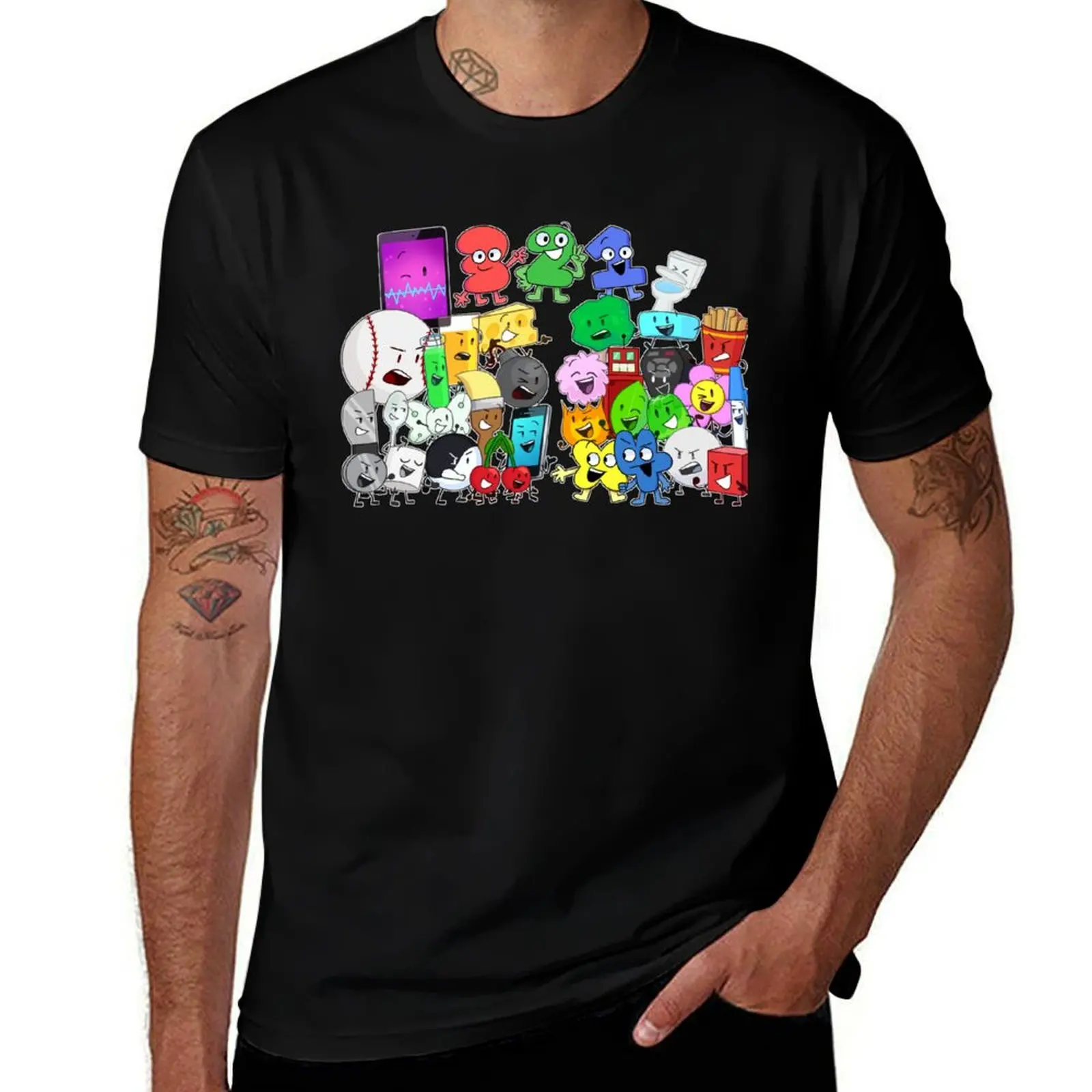 

BFDI x Inanimate Insanity T-Shirt cheap stuff vintage graphic tee graphic shirts plus size clothes shirts men