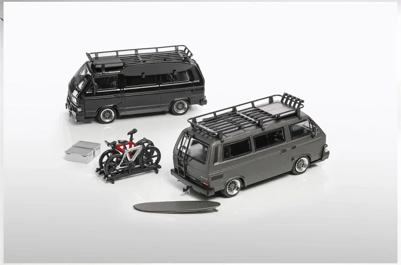 BSC & MORTAL 1:64 T3 BBS nero / GRIGIO MATT Collezione di modelli di auto pressofusi in miniatura