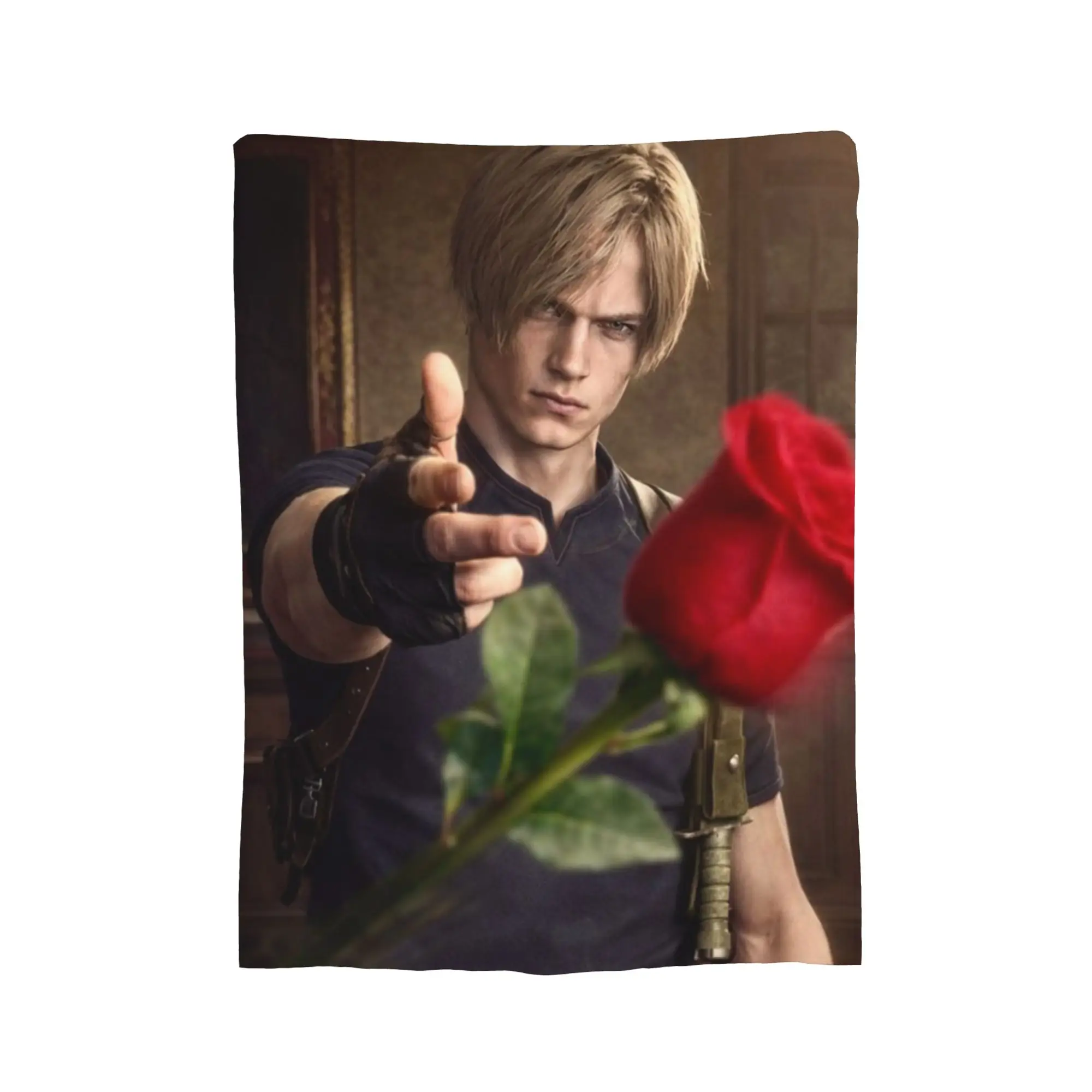 Leon Keneddy Residents Evils Print Blanket For Men Women Super Soft Warm  Throw Blankets for Sofa 50x60 Inches Multiple Sizes