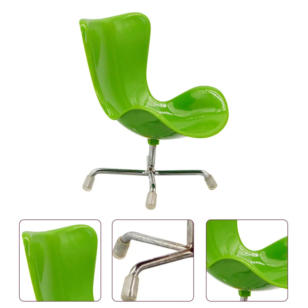 

Миниатюрное пластиковое компьютерное кресло, легкий декоративный аксессуар для миниатюрной мебели, для спальни и гостиной