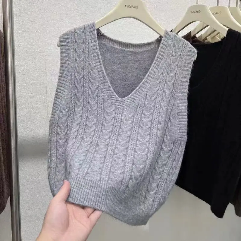 البلوز محبوك سترة 2025 فضفاضة الخريف سترة جديدة سترة قصيرة سترة الكلية #2