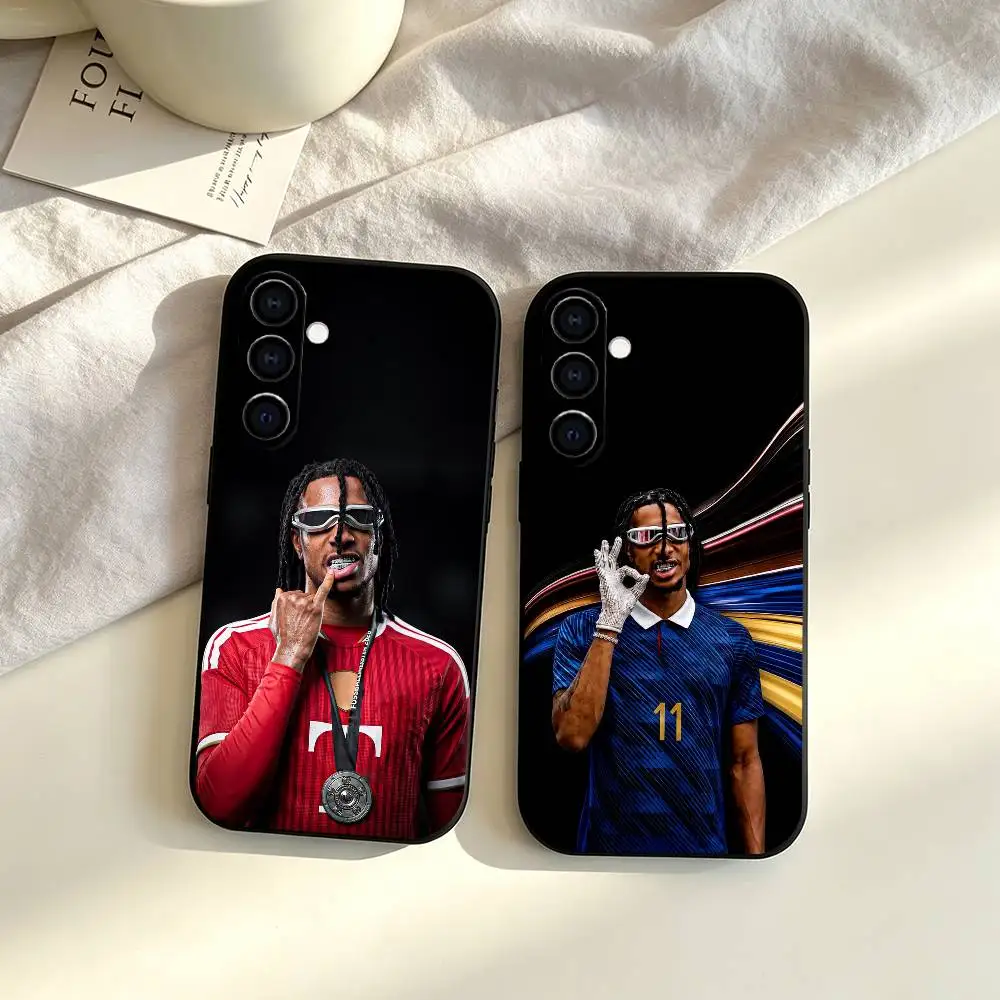 Michael Olise football star  gift Phone Case For Samsung Galaxy A73,A72,A71,A70,A53,A52,A51,Soft Silicone Black Cover