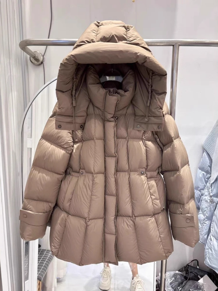 Winter 90% White Duck Down Jacket Women 2025 Fashion Female Thick Warm Fluffy Parkas Loose Oversized Puffer Coat Outwear