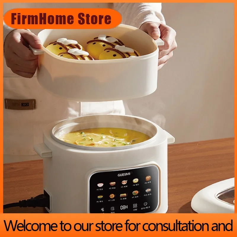 FirmHome Store220V Smart Electric Cooking Pot Reservation Rice Cooker Non-stick Electric Frying Pan Dormitory Multi-function Pot