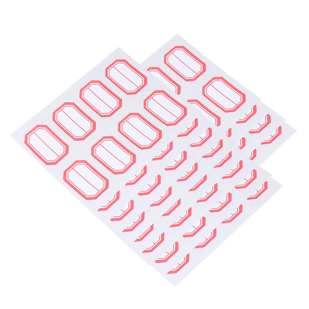 

12 Sheets Self-Adhesive Marker Stickers Versatile Blank Lable Stickers for Party Activity Store Pricing Document Sorting