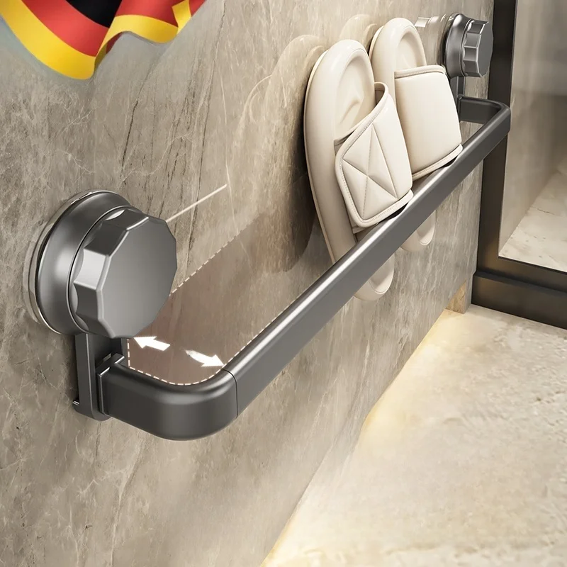 bathroom-wall-mounted-slipper-rack-toilet-door-storage-organizer-drainage-shelf-no-drill-installation-easy-to-clean