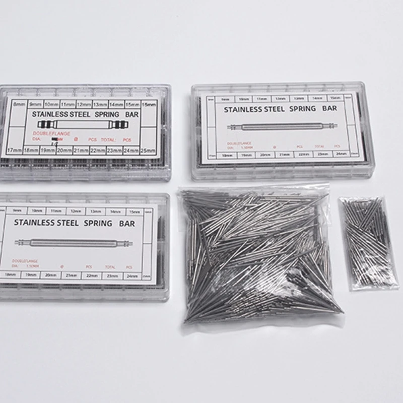 108/144/270/360 قطعة ساعة ربط دبابيس مجموعة الإزالة حزام الساعات الربيع بار أداة مجموعة 8 مللي متر-25 مللي متر ل Smartwatch حزام