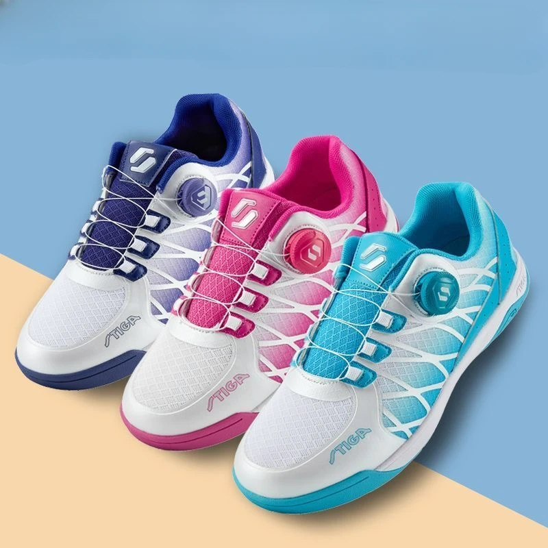 Zapatillas de tenis de mesa profesionales para hombre y mujer, zapatos de bádminton transpirables Unisex, calzado deportivo con cordones rápidos,