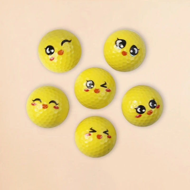 12Pcs Unique Practice Golf Balls Funny Golf Balls for Course Play, Practice