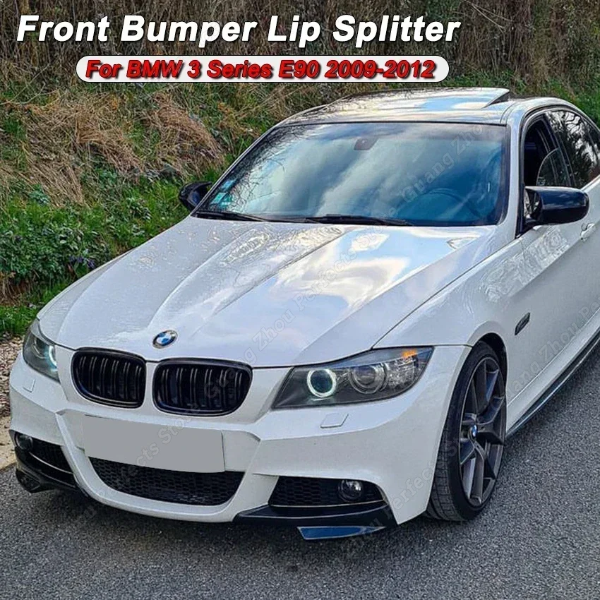 Front Bumper Lip Splitter For BMW 3 Series E90 320i 330i 316d 320d M-Tech LCI 2009-2012 Body Kit Splitter Sport Exterior Tuning