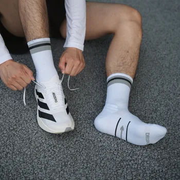 Running Compression Socks Spring Autumn Man Woman Marathon Cycling Sports Crew Sock 2
