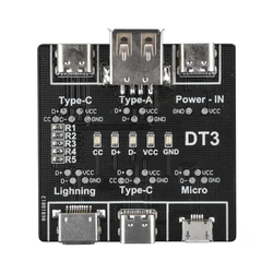 USB Data Cable On-Off Detection Board for Micro Type-C Port DT3 USB Cable Tester Fast Detection Lightweight Durable