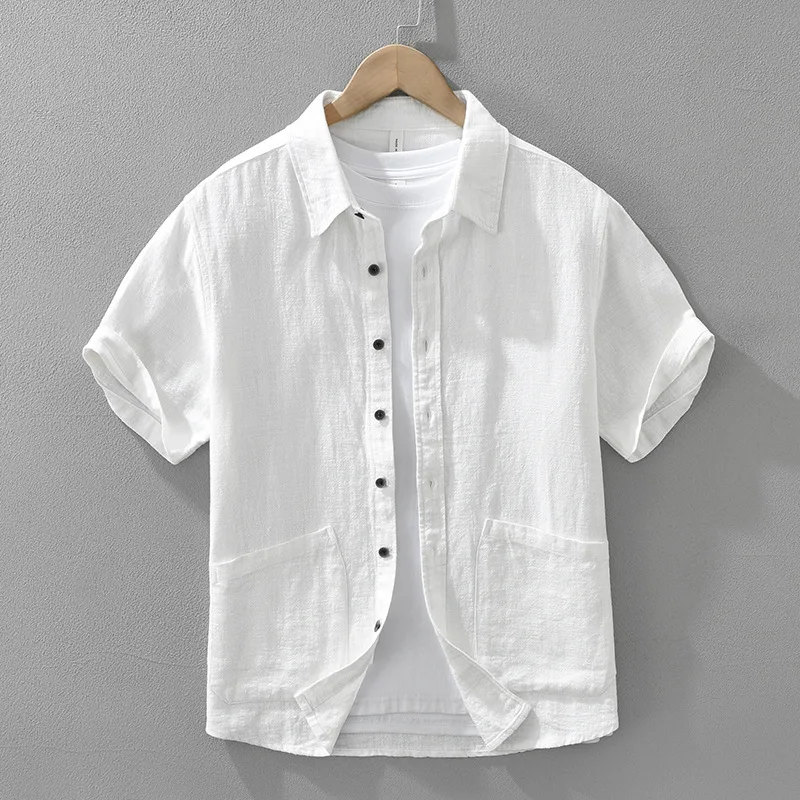 Summer Short Sleeve Linen Cotton Shirts for Men Fashion Japanese Style Casual Loose Top Pockets Men's Shirts Camisas TS-867 - AliExpress 200000343 Summer Short Sleeve Linen Cotton Shirts for Men Fashion Japanese Style Casual Loose Top Pockets Men's Shirts Camisas TS-867 - AliExpress 200000343