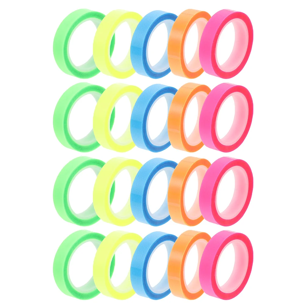 20 Rolls Waterproof Index Sticker Stickers Pet Tape Nail Book Sticky Tabs Notes Highlighter Removable Adhesive