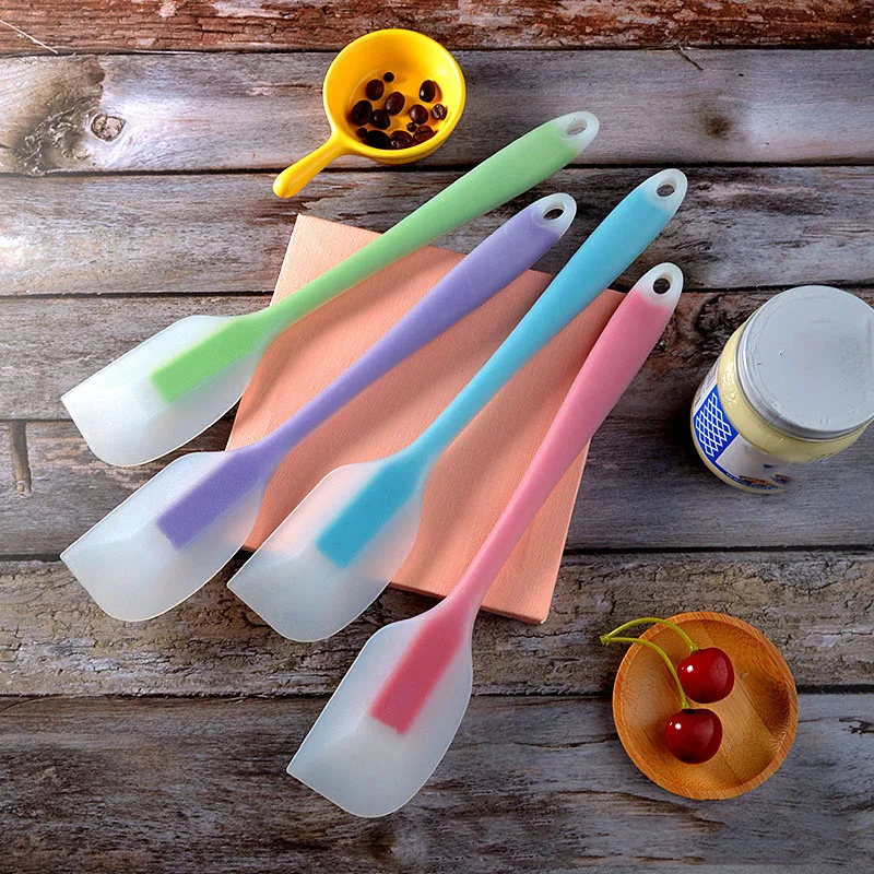 Silicone Baking Pastry Scraper Spatula Non-Stick Cake Scraper Cream Butter Spatula Heat-Resistant Kitchen Baking Pastry Tools