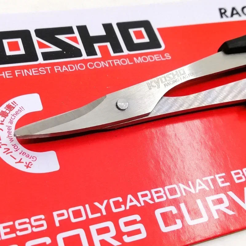 

Ножницы для кузова Kyosho KRF из нержавеющей стали и поликарбоната, изогнутые инструменты для радиоуправляемых машин EP 1/10 1:10 для бездорожья # 36262 Гоночный завод