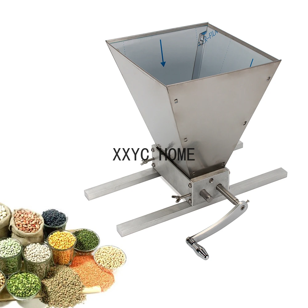 Grain Mill Grinder Malt Crusher Grain Brew Milling Machine Adjustable Roller