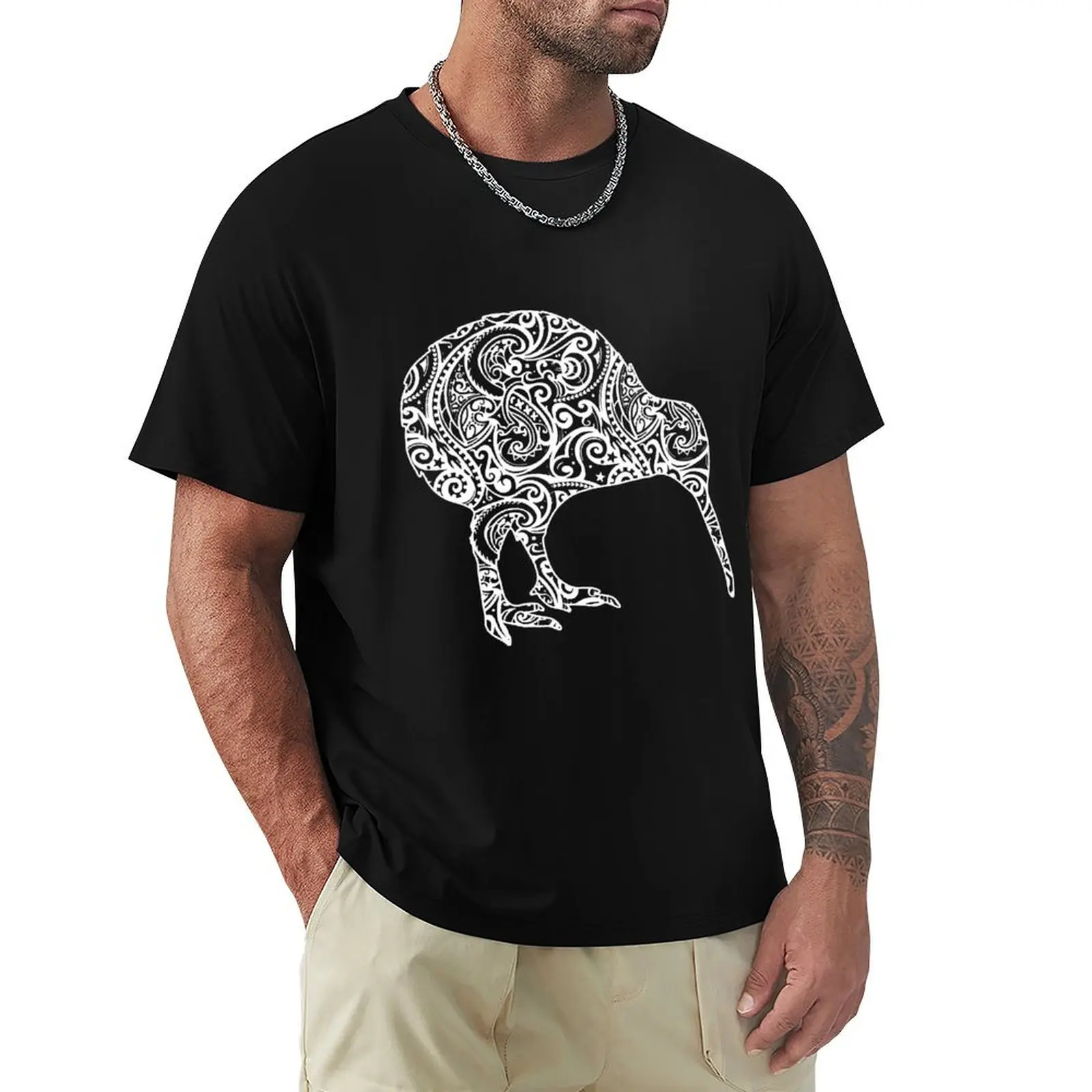

Kiwi Maori Polinesian Bird Watching T-Shirt vintage clothes plain hippie clothes cotton t shirt men
